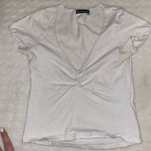 White Brandy Melville Gina top